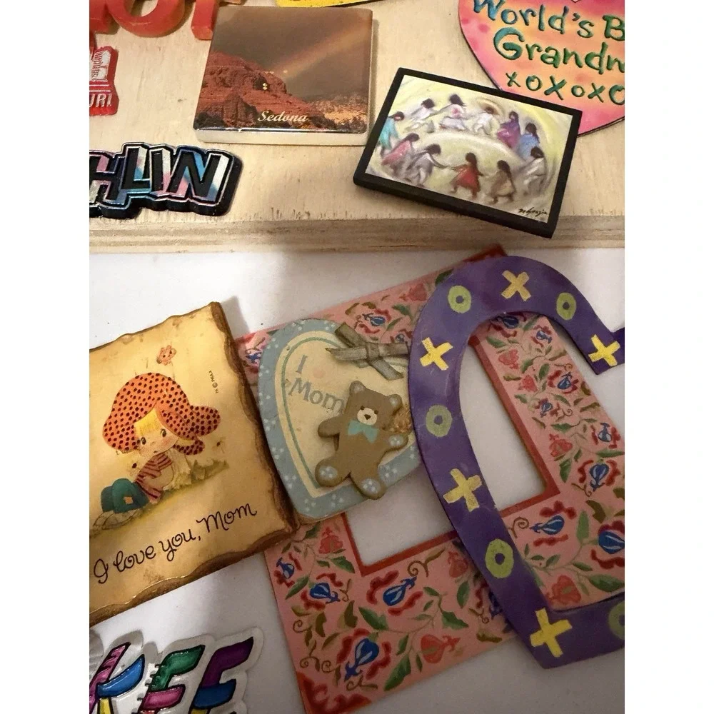 Lot Of Vintage Magnets New México, Grandma, Laughlin , St Louis, Las Vegas